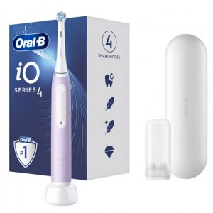 Oral-B | iO4 | Electric Toothbrush | Rechargeable | For adults | ml | Number of heads | Lavender | Number of brush heads include
